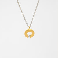 Gold Dipped Circle Necklace