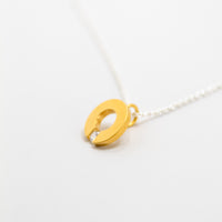 Gold Dipped Circle Necklace