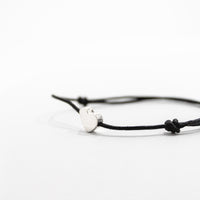 Solitaire Heart Leather Bracelet