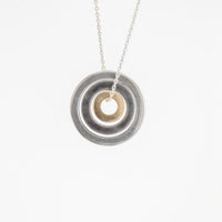 Tri-Color Three Ring Necklace