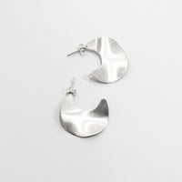 Undulated Half Hoop Earrings