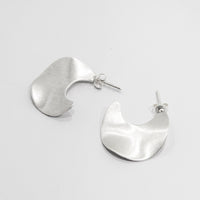 Undulated Half Hoop Earrings