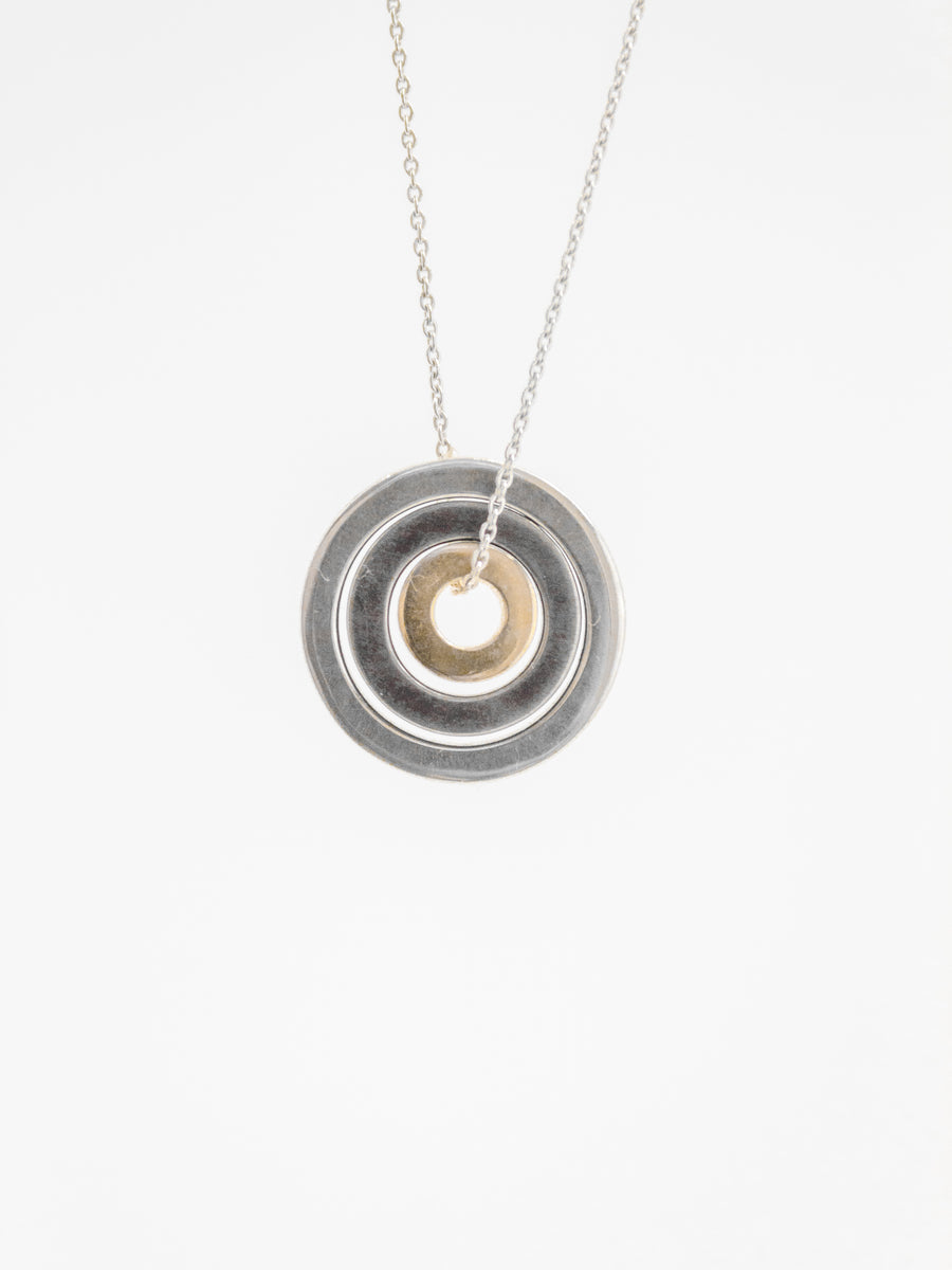 Tri-Color Three Ring Necklace